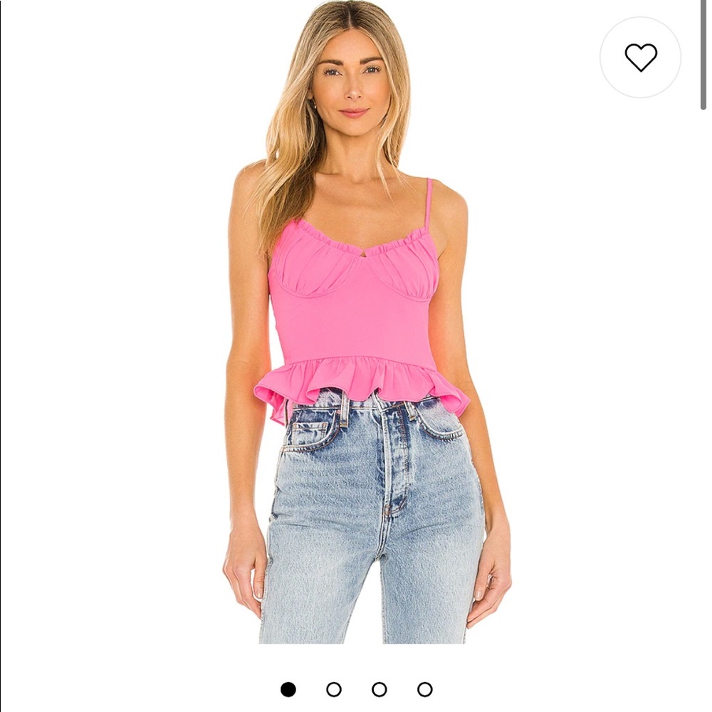 Superdown Ruffle Pink Cami - Picture 3 of 4
